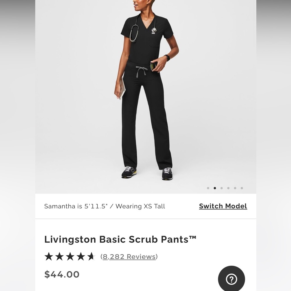 Figs scrub bottoms M Tall